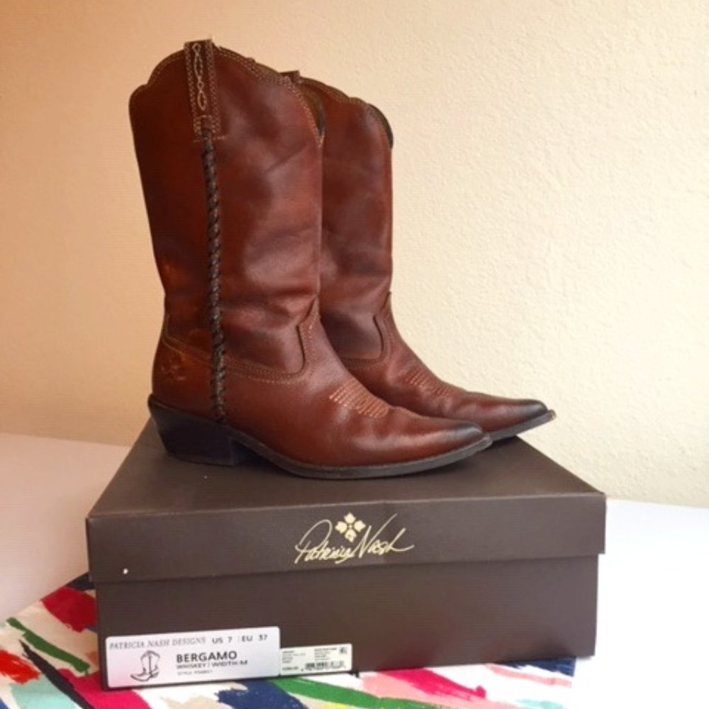 Patricia Nash Boots-Bergamo, Whiskey, Size 7